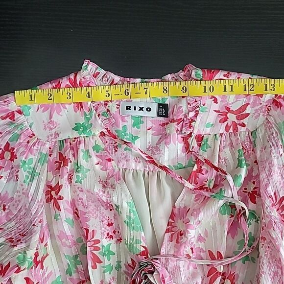 RIXO Devi metallic floral-print silk-blend jacquard mini dress - Picture 10 of 16